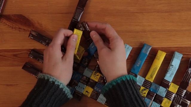 DIY recycled basket using coffee bags - tilted square design смотреть онлайн