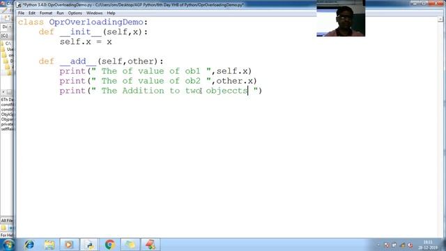 167 Python Operator Overloading Program Python Programming Tutorial for Beginner to advance with So смотреть онлайн