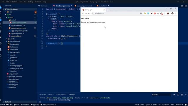 Styling Angular Components смотреть онлайн