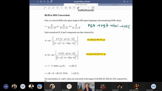 Lecture 5 Computer Vision - RGB to HSI смотреть онлайн
