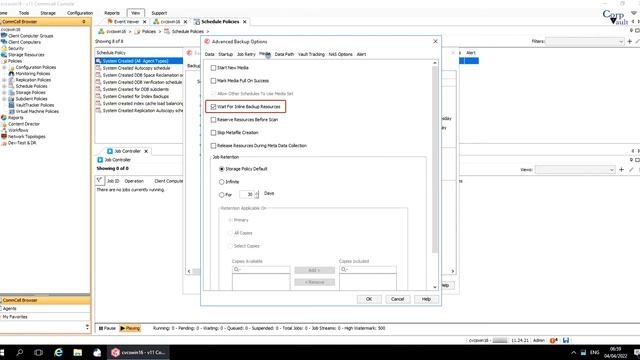 #Commvault - Schedule Policies - New FS iDA Schedule - Advanced Backup Options (ForBeginners)-Part0 смотреть онлайн