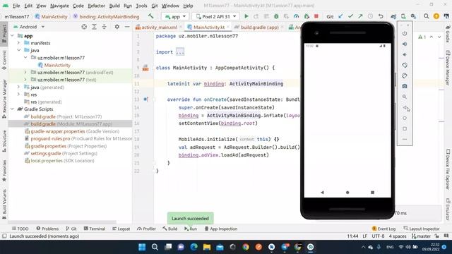 76. Admob Ads in Android (Android dasturlash darslari) смотреть онлайн
