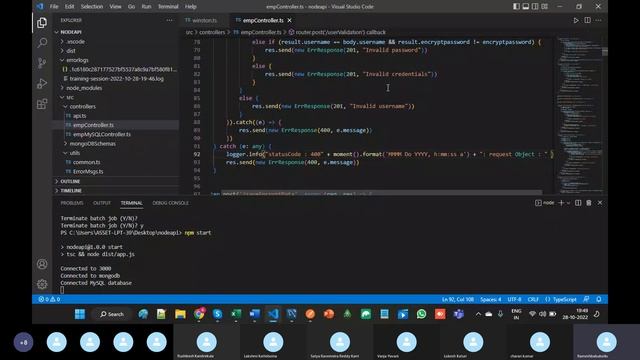 Part 120 Maintaining error logs using winston npm in Node JS смотреть онлайн
