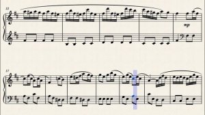 И. С. Бах - "Шутка" | "Badinerie" (ноты для фортепиано)