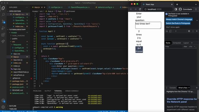 EP 5 - BUILDING ChatGPT - Optimizing Your React Project: Managing API Keys and Organizing Code смотреть онлайн
