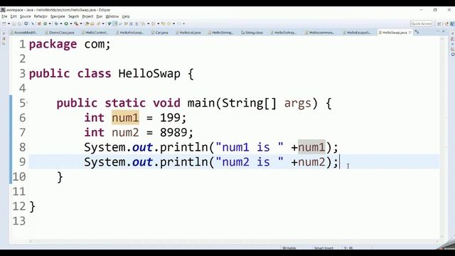 HOW TO SWAP TWO NUMBERS IN JAVA | JAVA TUTORIAL FOR BEGINNERS ! смотреть онлайн
