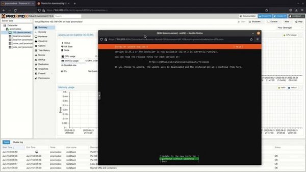 Setup Ubuntu server VM on Proxmox