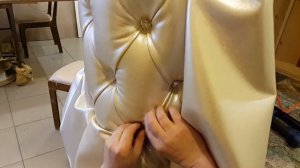 Каретная стяжка. Быстрый монтаж пуговиц. Игла для пришивки.