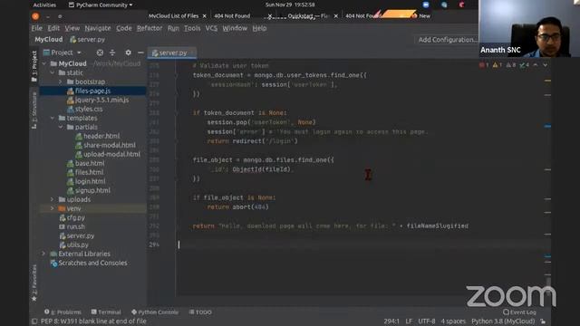 Full stack project using Python Flask (IV. File downloads ) смотреть онлайн