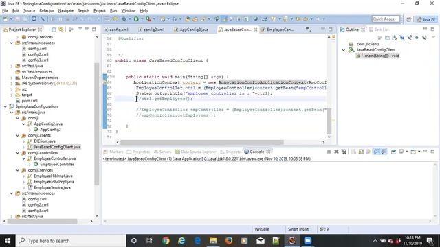 Spring java based dependency injection смотреть онлайн