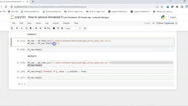 How to get rid of "Unnamed: 0" column in a pandas dataframe смотреть онлайн