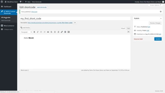 Customize Emails in WooCommerce with Custom Shortcode смотреть онлайн