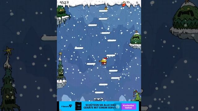 Doodle Jump Christmas Special Review - iOS Gameplay (iPhone, iPad, Android) смотреть онлайн
