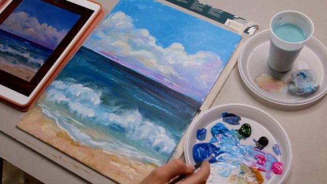 Часть 3. МОРЕ АКРИЛОМ. Урок смотреть онлайн