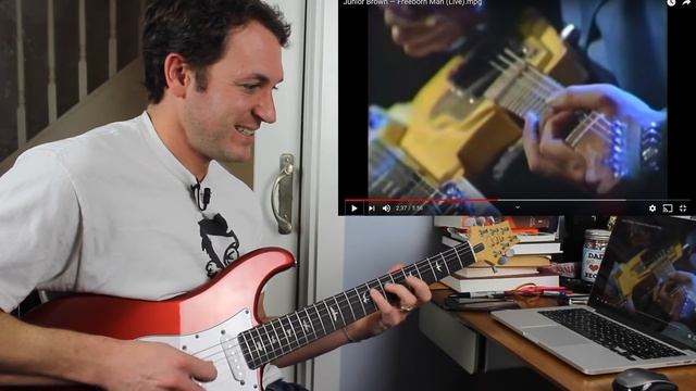 Guitar Teacher REACTS: Junior Brown "Freeborn Man" LIVE смотреть онлайн