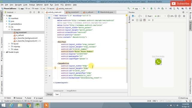 How to Make a Call On Button Click in Android Studio | MakePhoneCall | Android Coding смотреть онлайн
