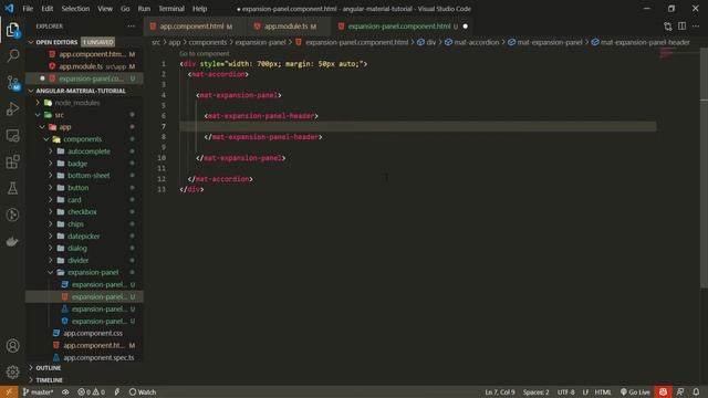 Angular Material #17 - Expansion Panel Component смотреть онлайн