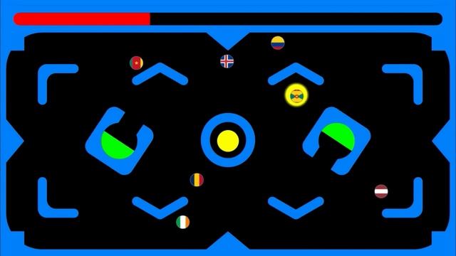 Marble Tag Game ~200 Countries Marble Race #18~ In Algodoo | Marble Factory