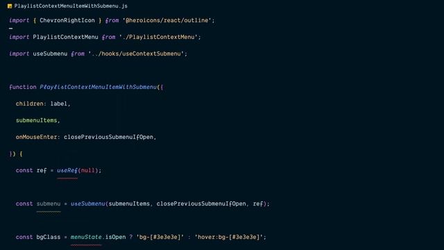 React JS Tailwind CSS Spotify клон #44 - Хук для подменю смотреть онлайн