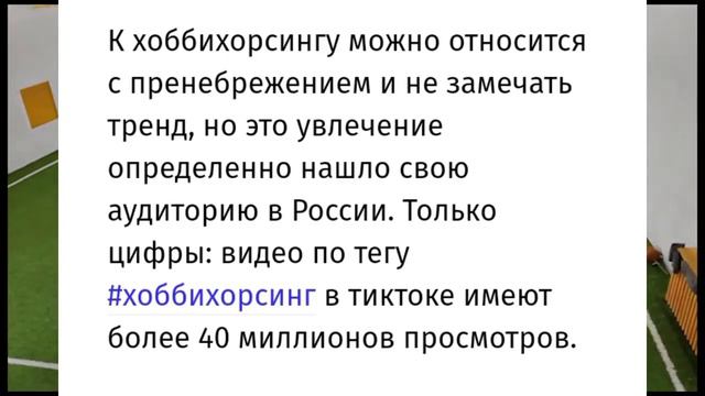 Что такое хоббихорсинг ? / Как он стал популярным ? смотреть онлайн