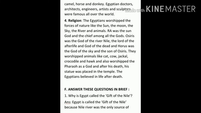 CLASS- VI, SUB- HISTORY, CHAP- 2, CHAP NAME - THE EGYPTIAN CIVILIZATION, ' QUESTIONS AND ANSWERS ' смотреть онлайн