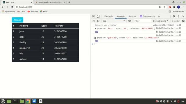 React (Typescript) Express node Mysql | Crear Registros смотреть онлайн