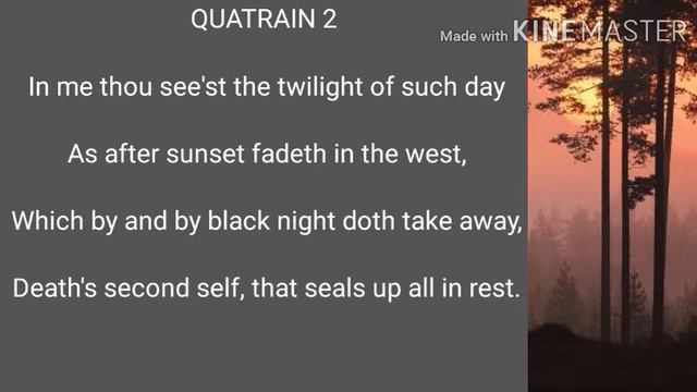 SONNET 73 BY WILLIAM SHAKESPEARE || ENGLISH LITERATURE смотреть онлайн