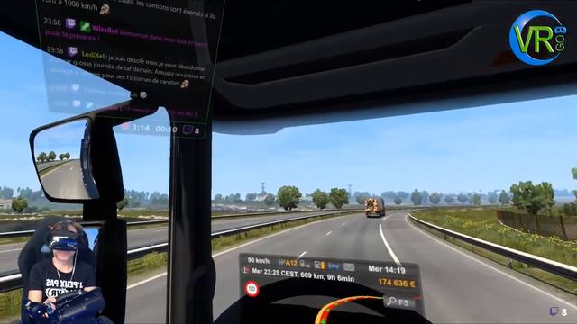 PCVR VALVE INDEX : en convoi sur ETS2 en VR de Marseille à Amsterdam ! #15 смотреть онлайн