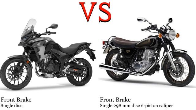 Honda CB 400 X vs Yamaha SR 400 Test specification comparison смотреть онлайн