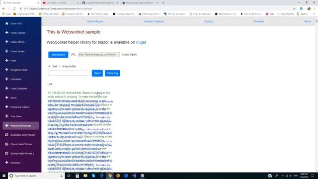 Blazor web sockets смотреть онлайн