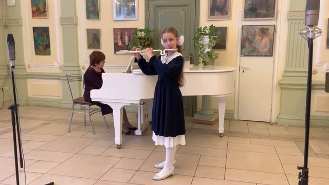 Клод Дебюсси - Девушка с волосами цвета льна. Юна Гурьянова, флейта, 10 лет смотреть онлайн