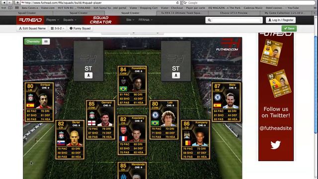 FIFA 13 Ultimate Team - Full In-form Hybrid Squad Builder Ft. NEYMAR AND MATA смотреть онлайн
