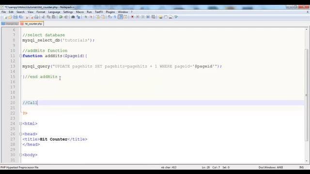 Creating a Page Hits Counter with PHP and MySQL смотреть онлайн