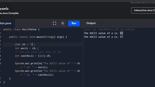 Java Program to Find ASCII Value of a character | in Tamil | Simple Program | Interview Questio смотреть онлайн