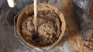 Приготовление глиняного раствора для кладки печей