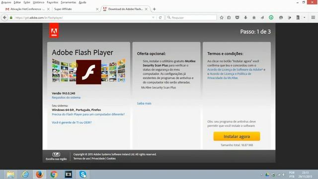 Como atualizar o Plugin do Flash Player - HotConference смотреть онлайн
