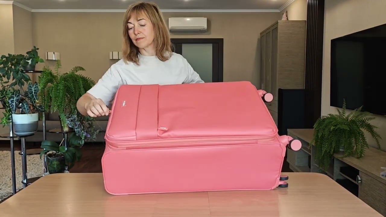 Чемодан большой Polar Р2303 (28") красно-розовый смотреть онлайн