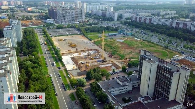 ЖК «Орехово-Борисово» от девелопера «РГ-Девелопмент» (аэросъемка: июль 2017 г.) смотреть онлайн