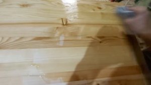 Реставрация стола, чем снять слой лака или масла с дерева,  нанесение  паркетного масла. Часть 2.