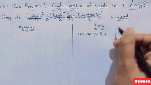 Count number of words in String java logic and program || Java interview questions FAQ смотреть онлайн
