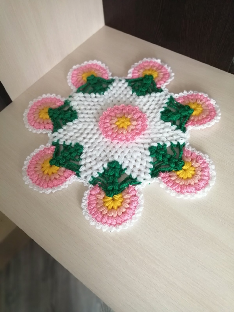 Вязаная салфетка _крючком _вяжем вместе! смотреть онлайн