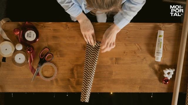 Как упаковать тюбик? | Упаковка новогоднего подарка смотреть онлайн