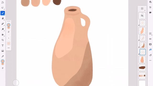 ✍️ Draw this Cute Clay Bottle ? IPad Pro M1 Photoshop + Procreate ? + FREE SKETCH AND PALETTE ? смотреть онлайн