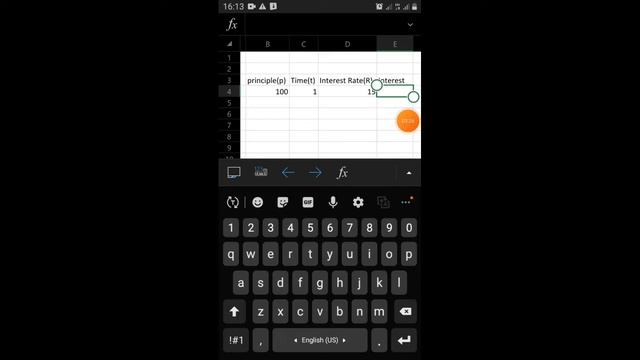 Interest Calculation MS Excel mobile version смотреть онлайн