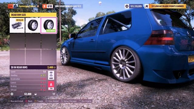 Rebuilding Volkswagen Golf R32 - Forza Horizon 5 (Steering Wheel + Shifter) Gameplay смотреть онлайн