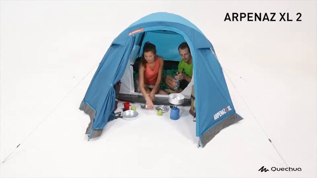 Палатки кемпинговые ARPENAZ XL 2 blue ( Установка 2-х местной палатка от Quechua) | Декатлон смотреть онлайн
