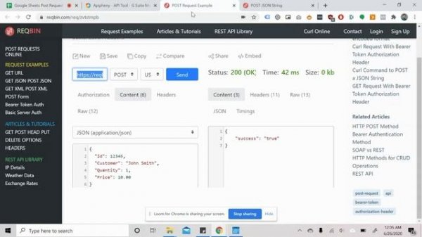 Google Sheets Post Request Tutorial - POST Body Example in Google Sheets