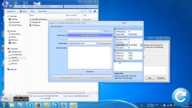 Canon Service Tool v4720 (Leatesst Version) смотреть онлайн