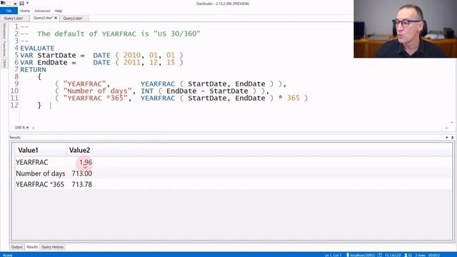 DATEDIFF, YEARFRAC - DAX Guide смотреть онлайн