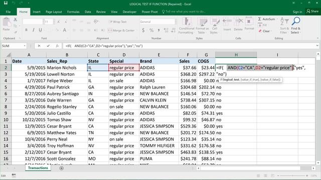 Excel - IF Function, Multiple Criteria with AND OR XOR functions, Dates, Ranges - Tutorial смотреть онлайн